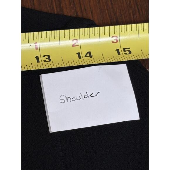 Max Mara Pianoforte Vintage 90s Black Cheongsam Sheath Dress 40 IT 6 US - Picture 8 of 12